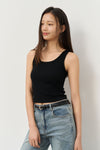General Idea WOMAN Solid U-Neck Sleeveless