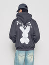 ADLV Doodle Fuzzy Rabbit Hoodie