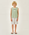 Marithé François Girbaud Kids Waffle Ringer Sleeveless