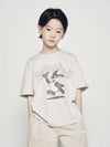 ADLV Kids Cartoon Chinchilla Short Sleeve T-Shirt