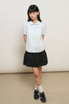 General Idea WOMAN Round Collar Puff Blouse