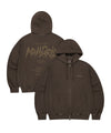 Mahagrid Slash Logo Pigment Zip Up Hoodie