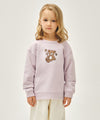 Marithé François Girbaud Kids Flower Bear Classic Logo Regen Sweatshirt Light Heather Gray