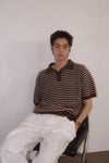General Idea MAN Stripe Half Collar Knit