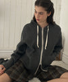 Bitter Cells Essential Ribbed Knit Hood Zip Up