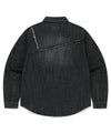 Mahagrid Star Raw Cut Denim Shirt