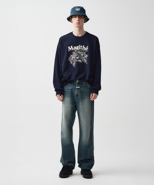 Marithé François Girbaud Flower Graphic Sweatshirt