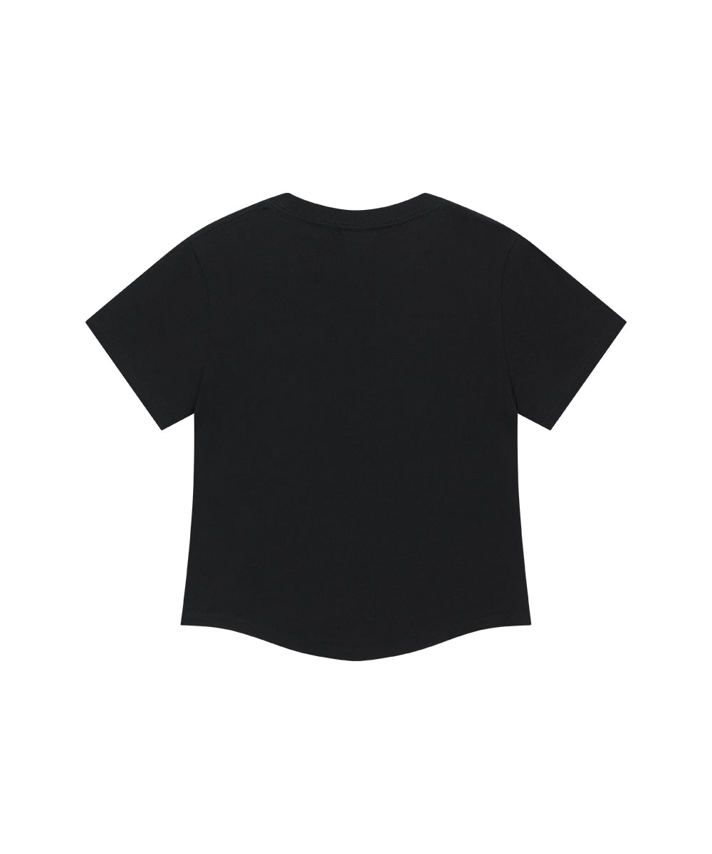 Mahagrid Dot Basic Logo Round Crop Tee