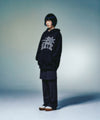 Nice Ghost Club 3Stars Hate Applique Hoodie [Black]