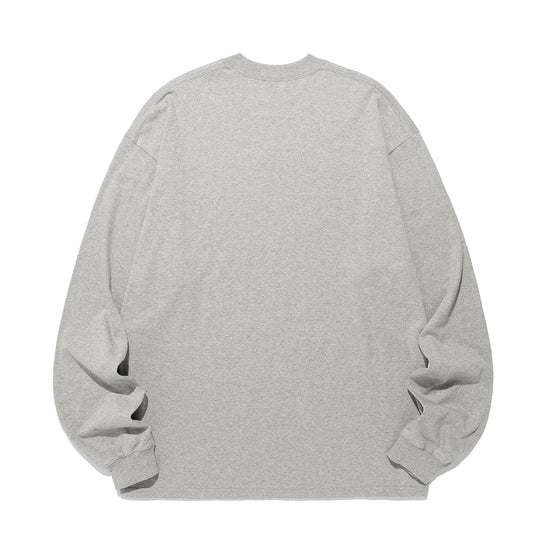 Nice Ghost Club Little Devil Girl Big Big Long Sleeve Tee [Grey]