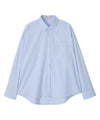 Bitter Cells Oversized Milo Stripe Shirt - Blue