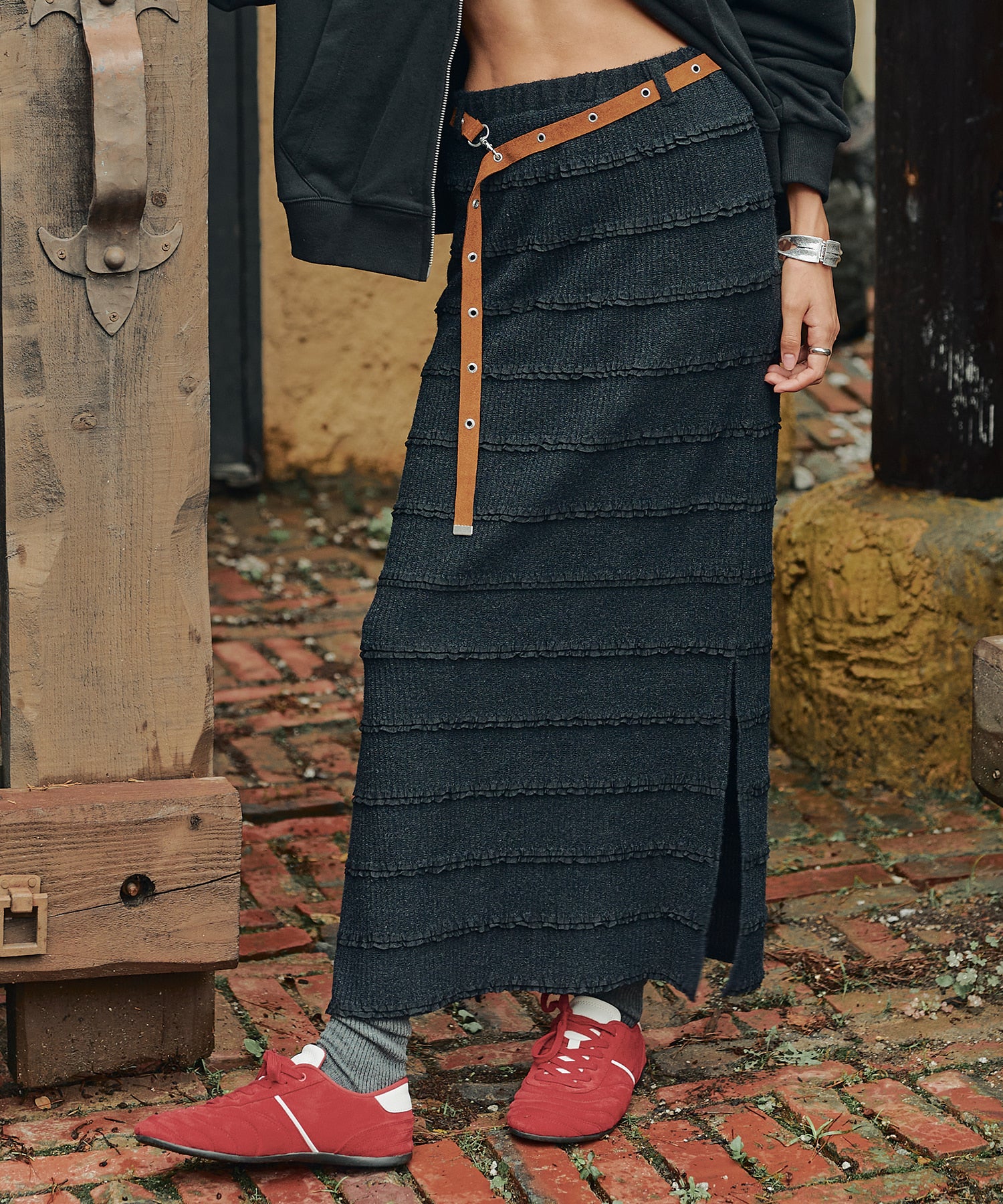 Bitter Cells Gloria Knit Long Skirt