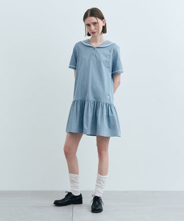 Marithé François Girbaud W Sailor One-Piece Light Blue