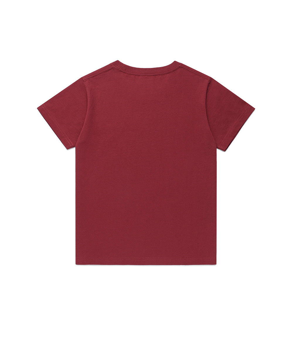 Cavish W Twin Star Short Sleeve Tee [Burgundy]