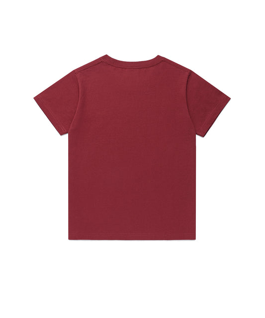 Cavish W Twin Star Short Sleeve Tee [Burgundy]