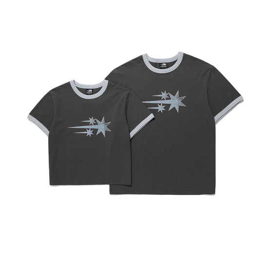 Nice Ghost Club Vintage 3 Star Basic Ringer Tee