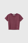 General Idea WOMAN Stripe Crew Neck Half Knit