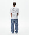 Mahagrid Grunge Doodle Tee White