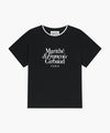 Marithé François Girbaud Kids Neck Point Lettering Tee