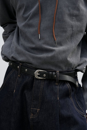 General Idea UNISEX Western Stud Belt [BLACK]