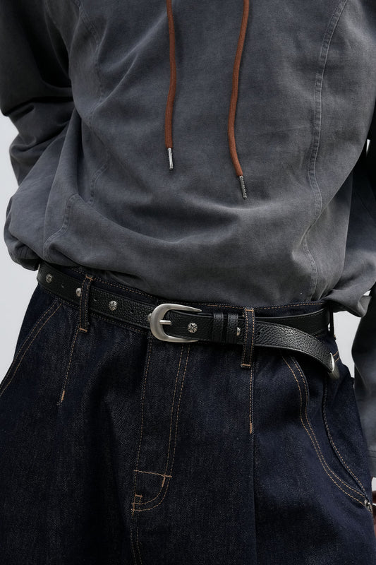 General Idea UNISEX Western Stud Belt [BLACK]
