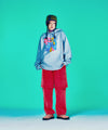 Nice Ghost Club Pigment Layered Sweat Pants [Red]