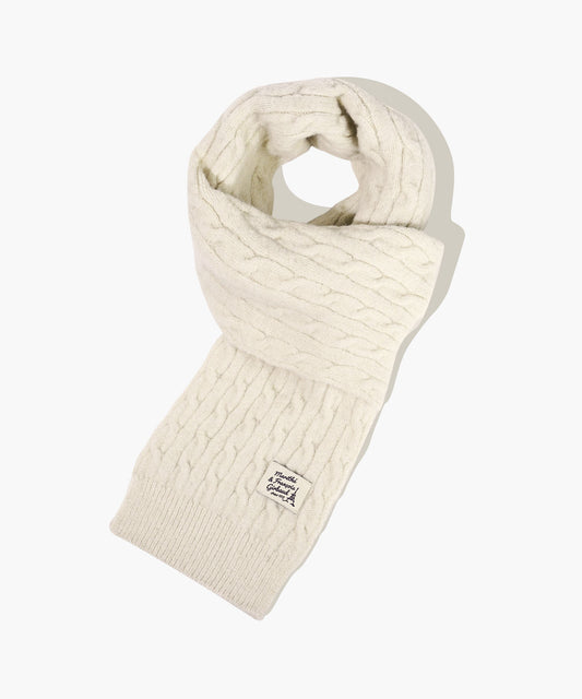 Marithé François Girbaud KIDS CABLE MUFFLER IVORY