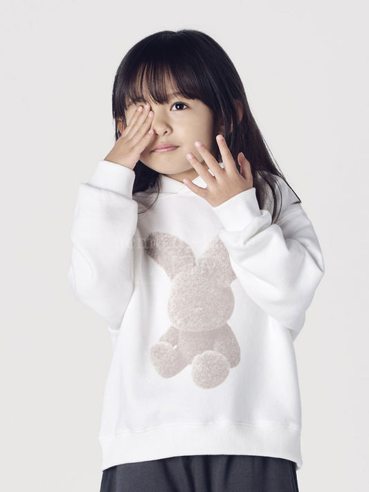 ADLV Kids Fuzzy Rabbit Hoodie
