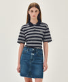 Marithé François Girbaud SMALL CLASSIC LOGO PK COLLAR TEE