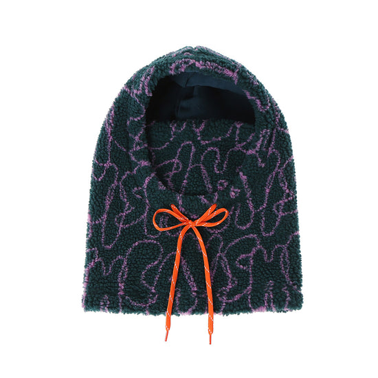 Cavish Bubble Boa Fleece Hood Warmer [Green]