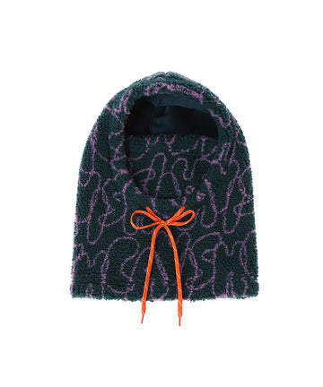 Cavish Bubble Boa Fleece Hood Warmer [Green]