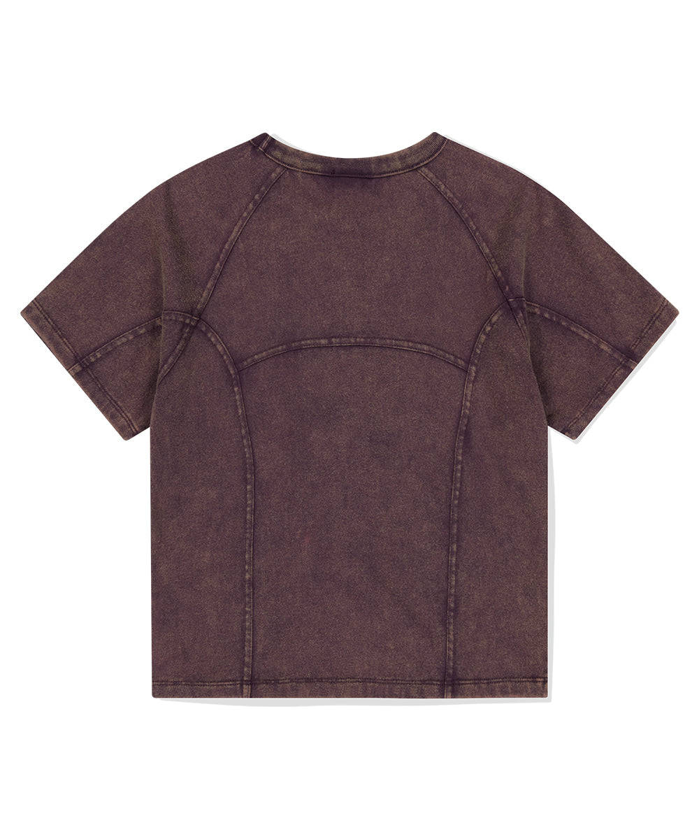 Mahagrid Washed Curved Tee