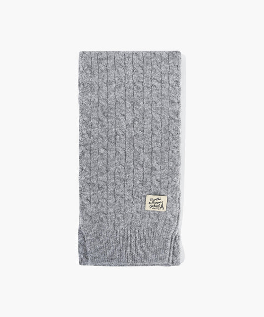 Marithé François Girbaud Kids Cable Muffler Heather Gray