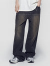 ADLV Front Side Line Semi Tapered Denim Pants