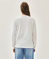 Marithé François Girbaud CRACK CLASSIC LOGO LONG SLEEVE TEE stripe