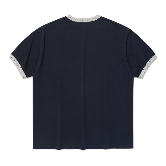 Cavish I LOVE MUSIC RINGER SS TEE [NAVY]
