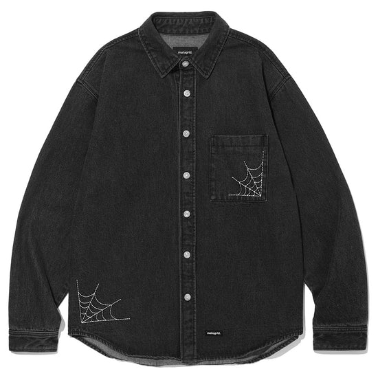 Mahagrid Web Denim Shirt Jacket