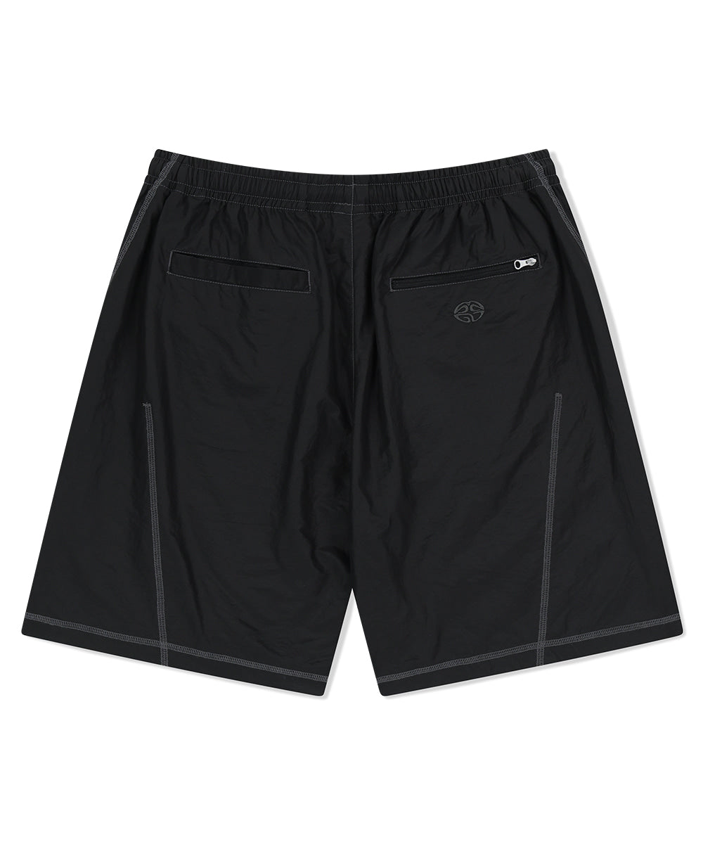 Mahagrid Cover Stitch Nylon Track Short