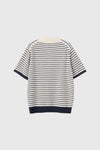 General Idea MAN Stripe Half Collar Knit