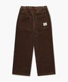 Marithé François Girbaud Kids Eiffel Label Corduroy Straight Pants Brown