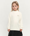 Marithé François Girbaud Kids Classic Logo Half Neck Long Sleeve - Ivory