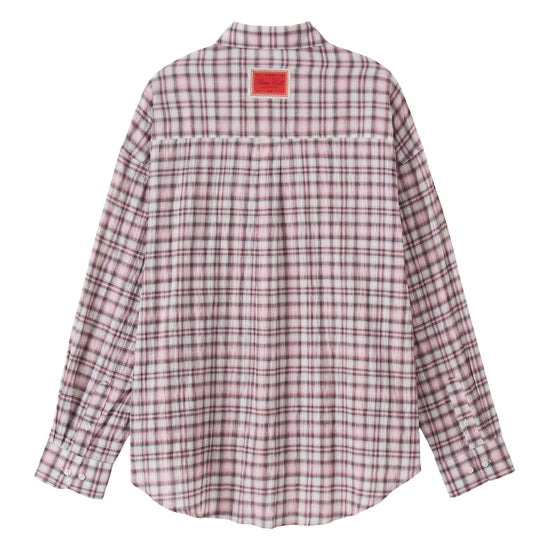Bitter Cells Oversized Blurry Check Shirt