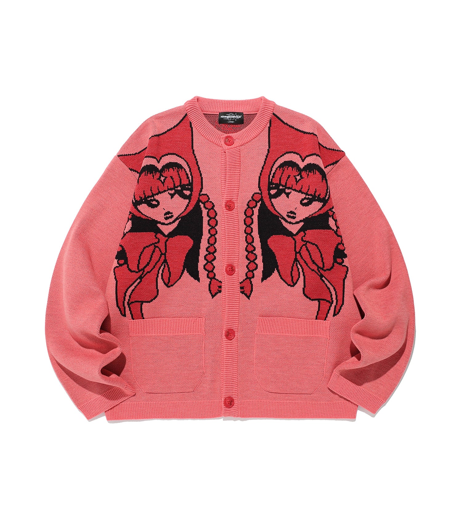 Nice Ghost Club Devil Girl Knit Cardigan