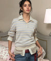 Bitter Cells Lolly Stripe Collar Knit