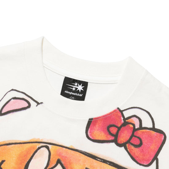 Nice Ghost Club Ghost Soul Girl Cat Tee [White]