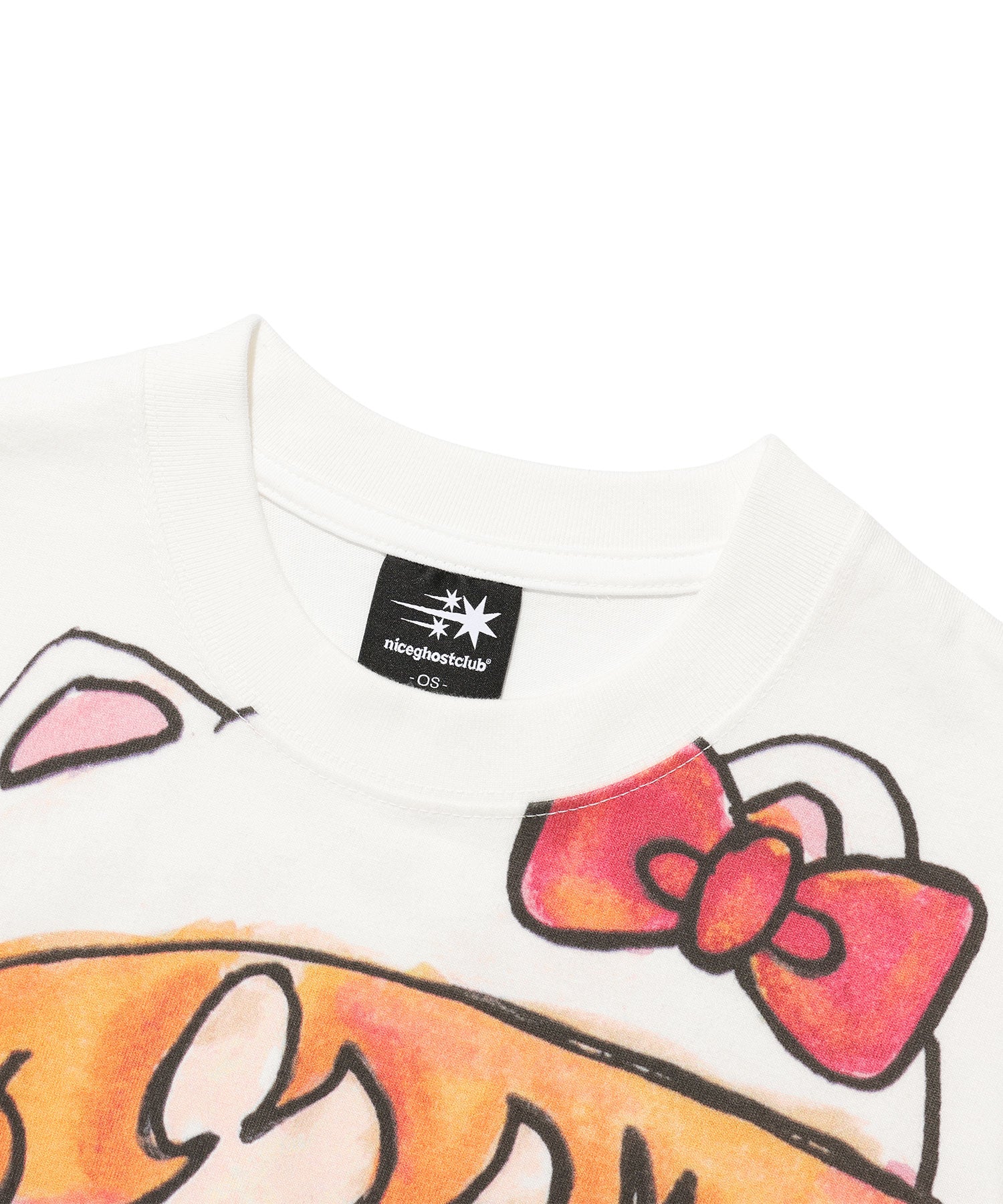 Nice Ghost Club Ghost Soul Girl Cat Tee [White]