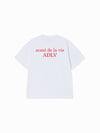 ADLV BASIC LOGO RED FONT SHORT SLEEVE T-SHIRT