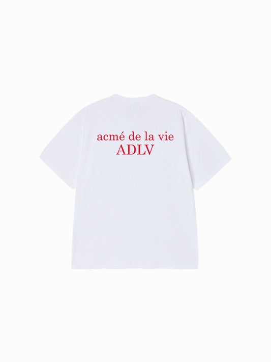 ADLV BASIC LOGO RED FONT SHORT SLEEVE T-SHIRT