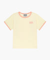 Marithé François Girbaud Kids Small Classic Logo Ringer Tee Light Purple