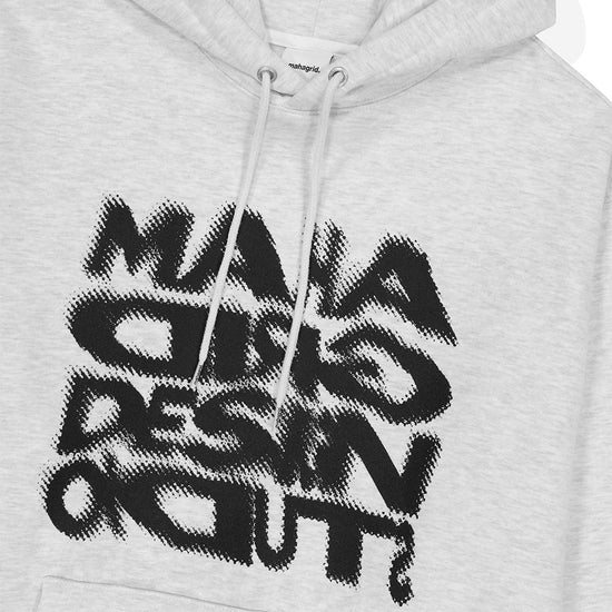 Mahagrid Halftone Hoodie Light Grey